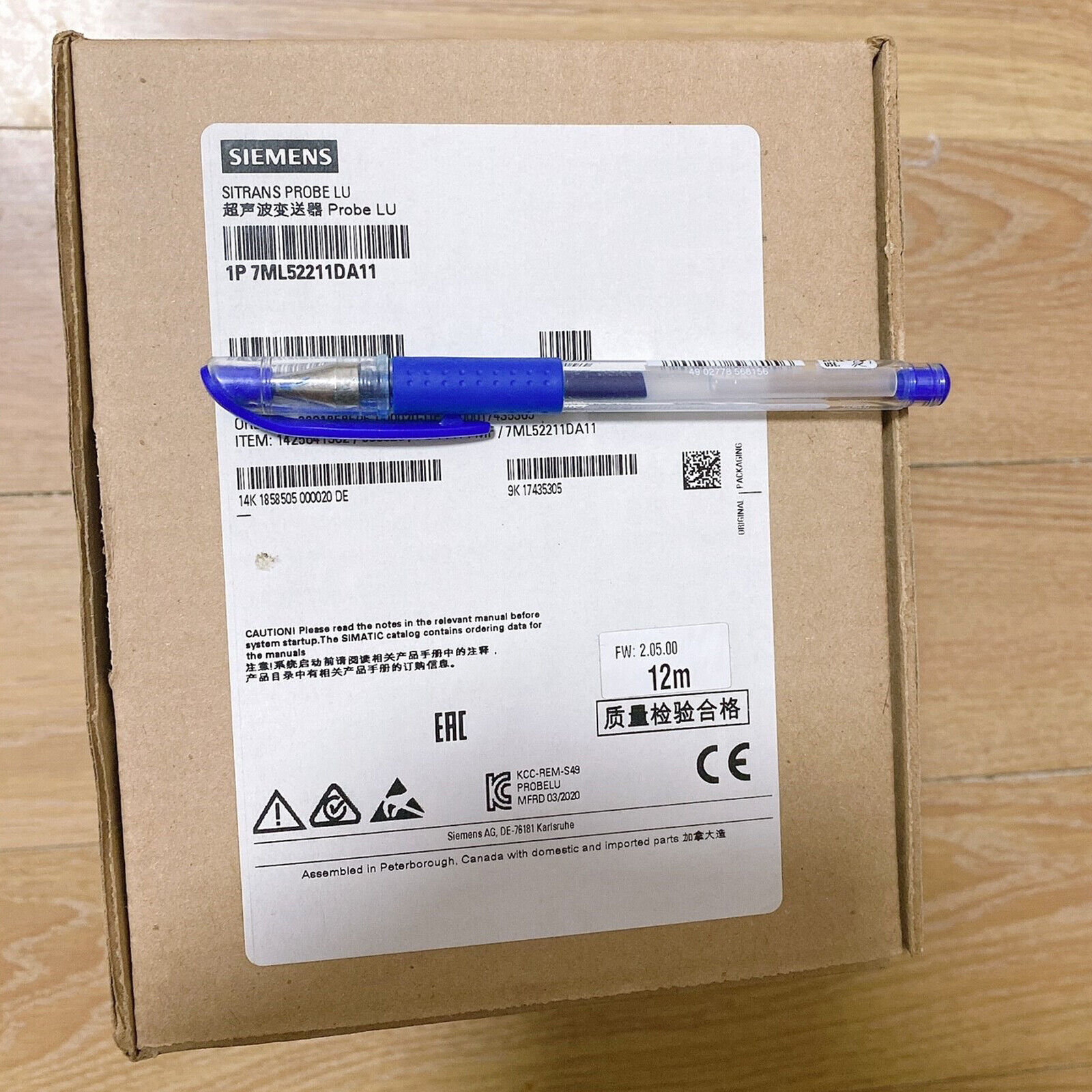 1PC 7ML5221-1DA11 Siemens Ultrasonic Liquid Level Meter NEW IN BOX