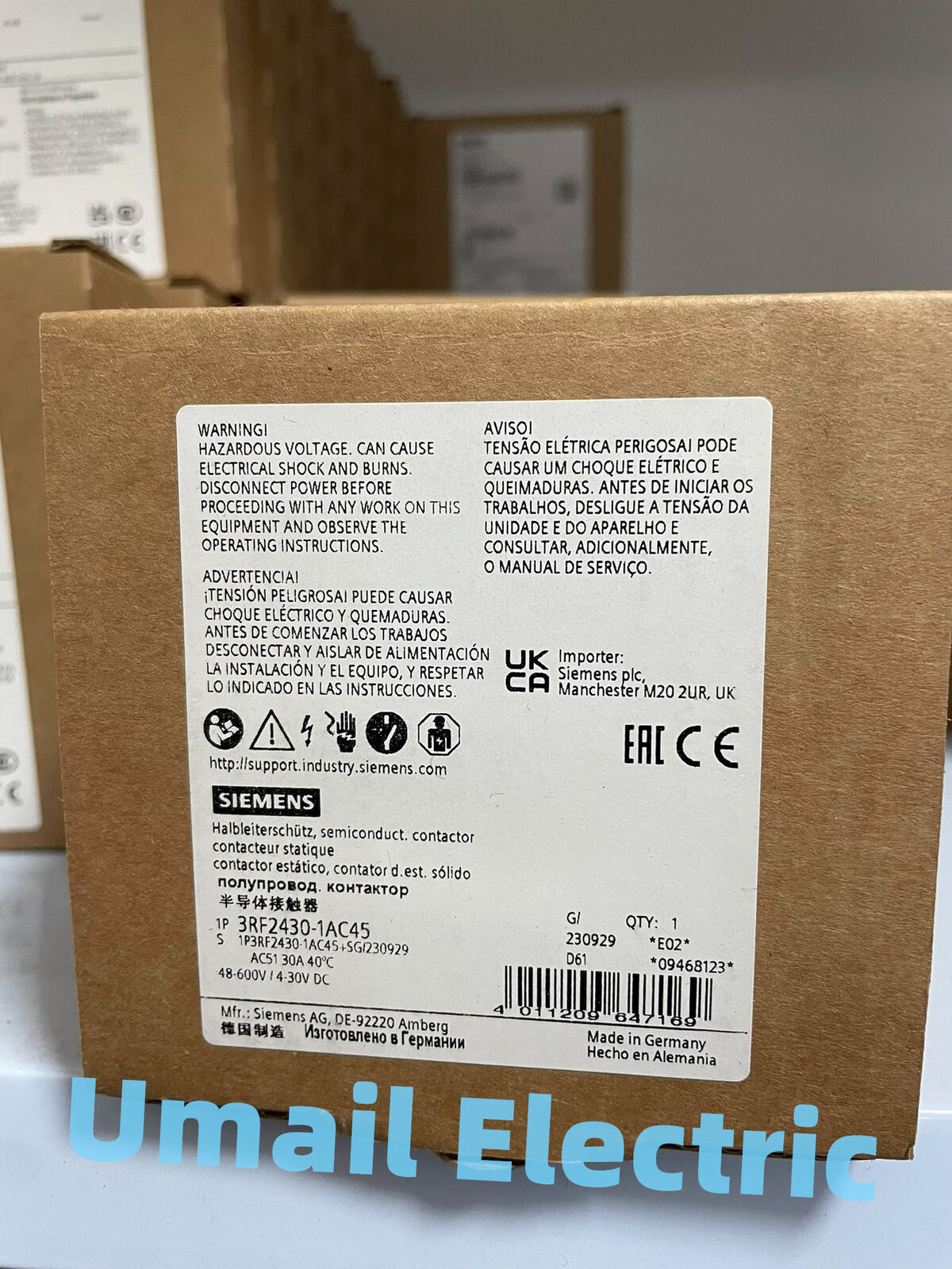 NEW SIEMENS 3RF2430-1AC45 3RF2430-1AC45 U3 1year warranty Expedited Shipping