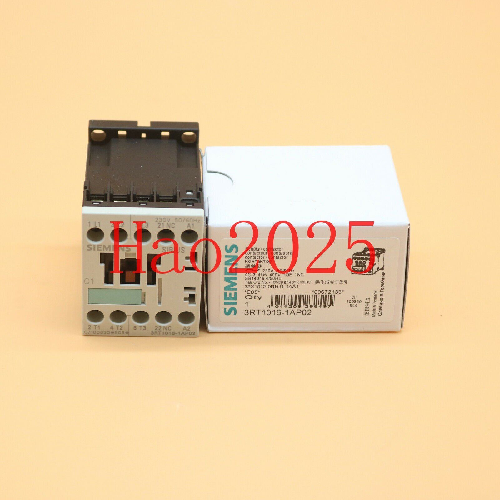 1PC Siemens 3RT1016-1AP02 AC230V 9A Contactor New In Box