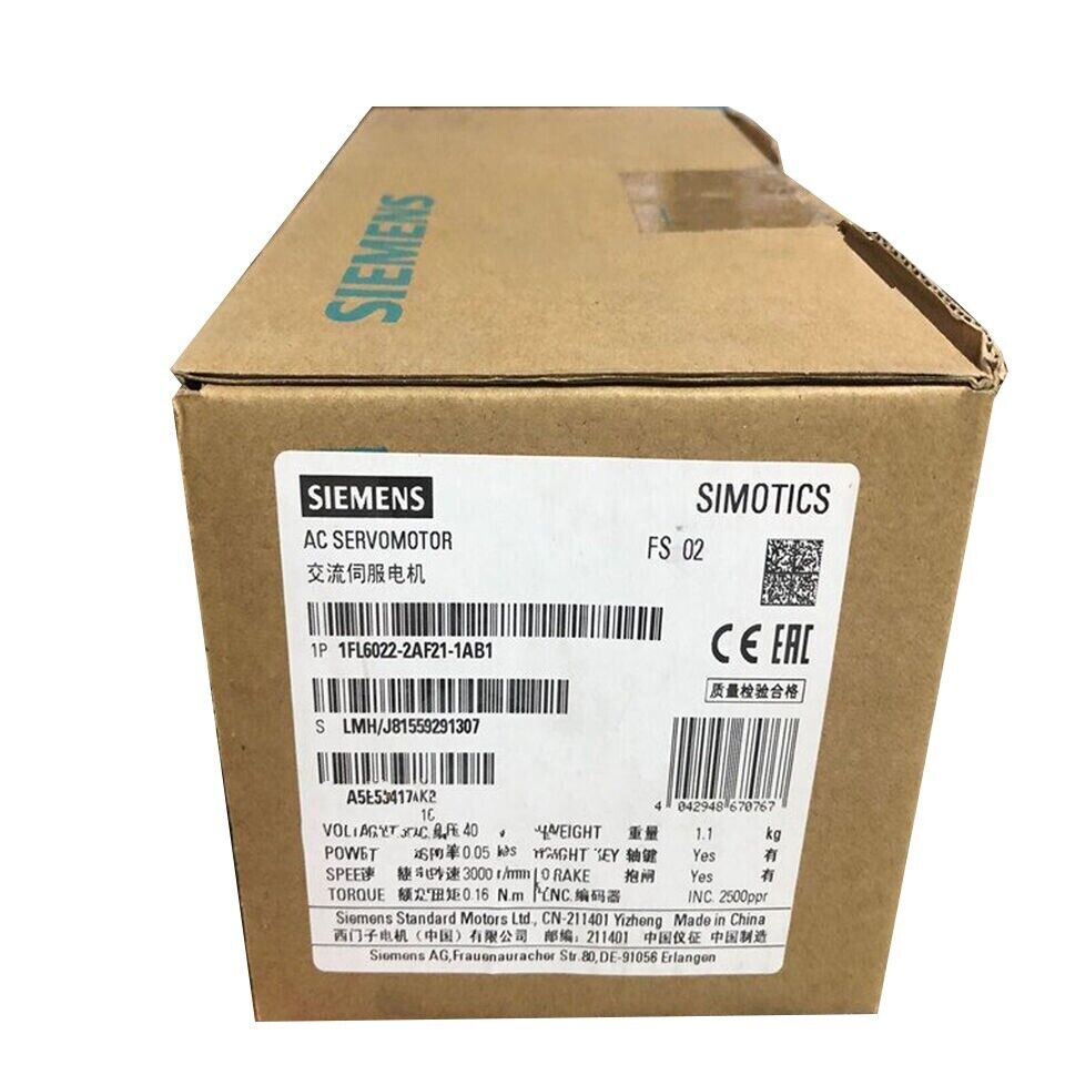 1FL6022-2AF21-1AB1 New Siemens AC Servo Motor Converter 1FL6022-2AF21-1AB1 IPCS