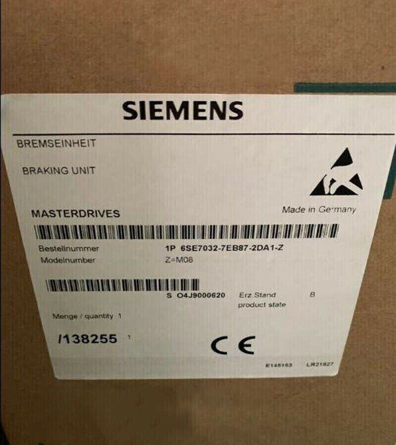 6SE7032-7EB87-2DA1-Z NEW Sealed Siemens Braking Unit 6SE7032-7EB87-2DA1-Z, Z=M08