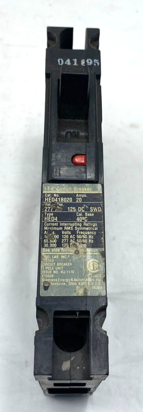 Siemens HED41B020 20A Circuit Breaker LOT OF 2