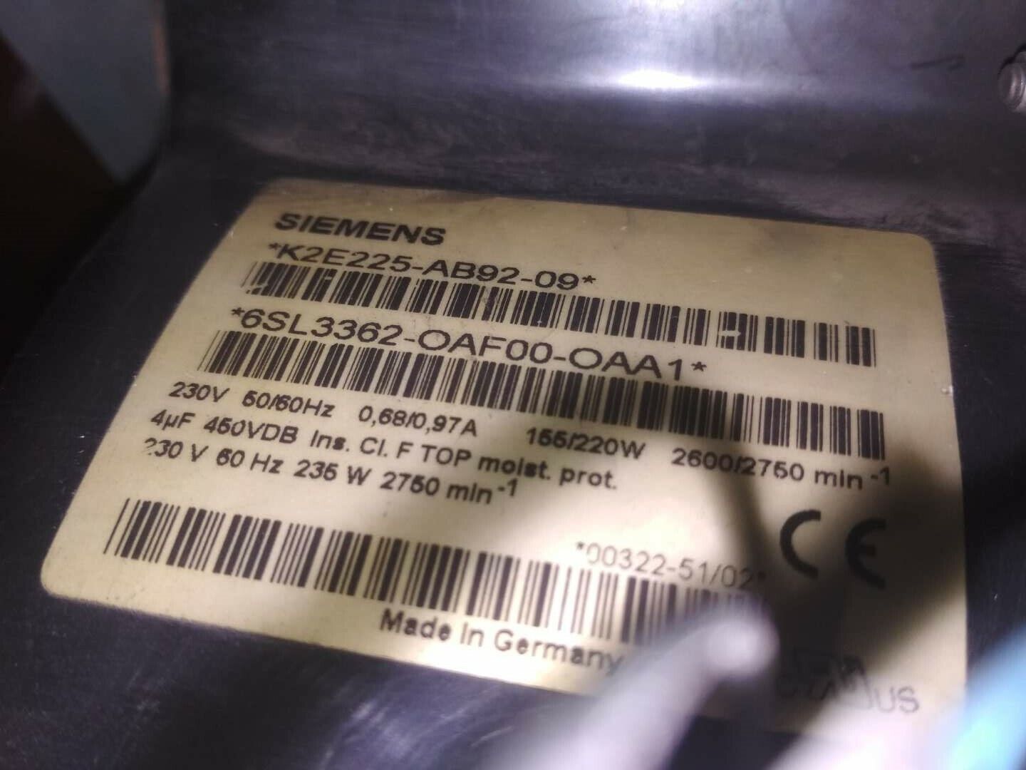 Siemens PLC 6SL3362-0AF00-0AA1 refurbished FREE EXPEDITED SHIPPING