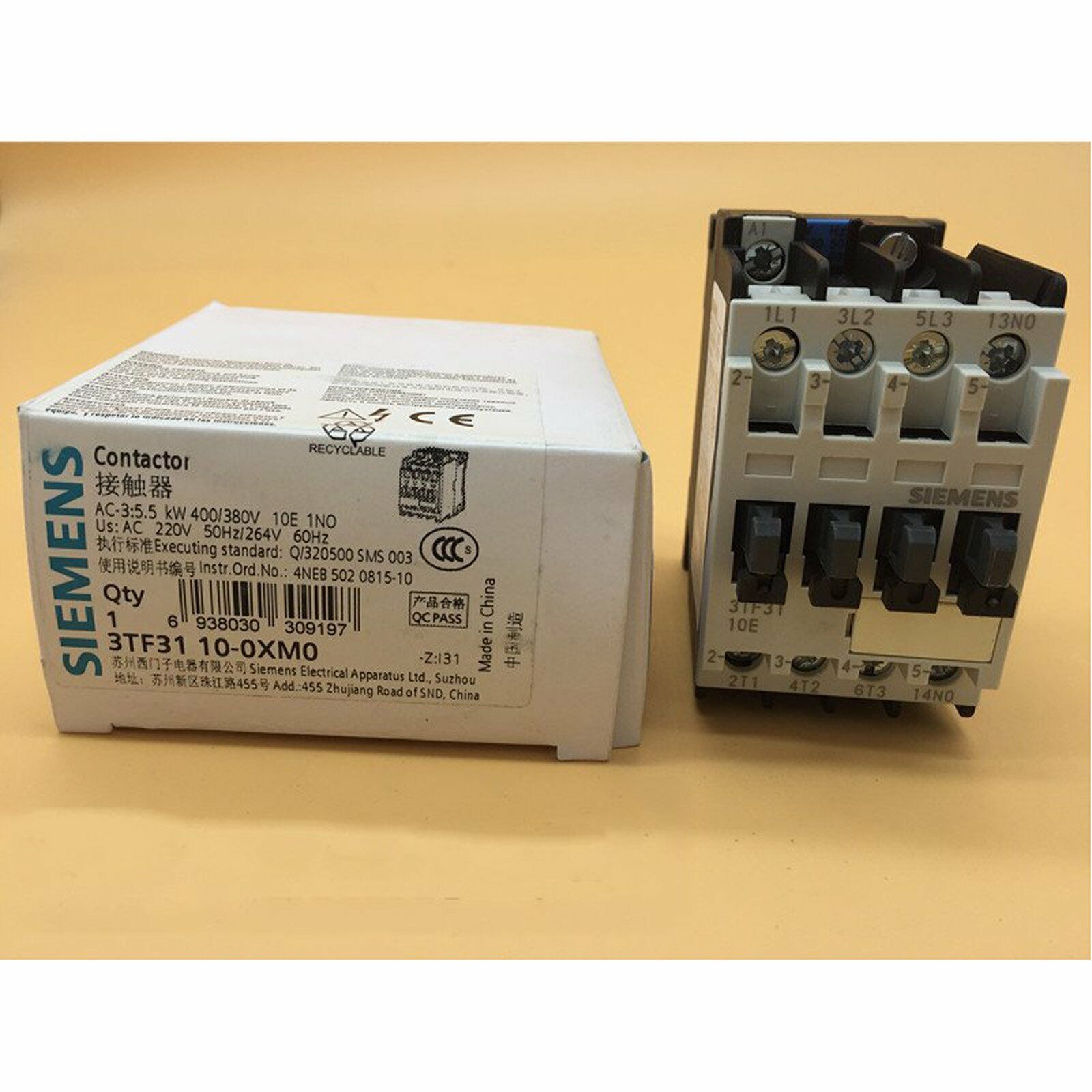 1PC New In Box Siemens Contactor 3TF3110-0XM0 3TF3 110-0XM0 1 year warranty#XR