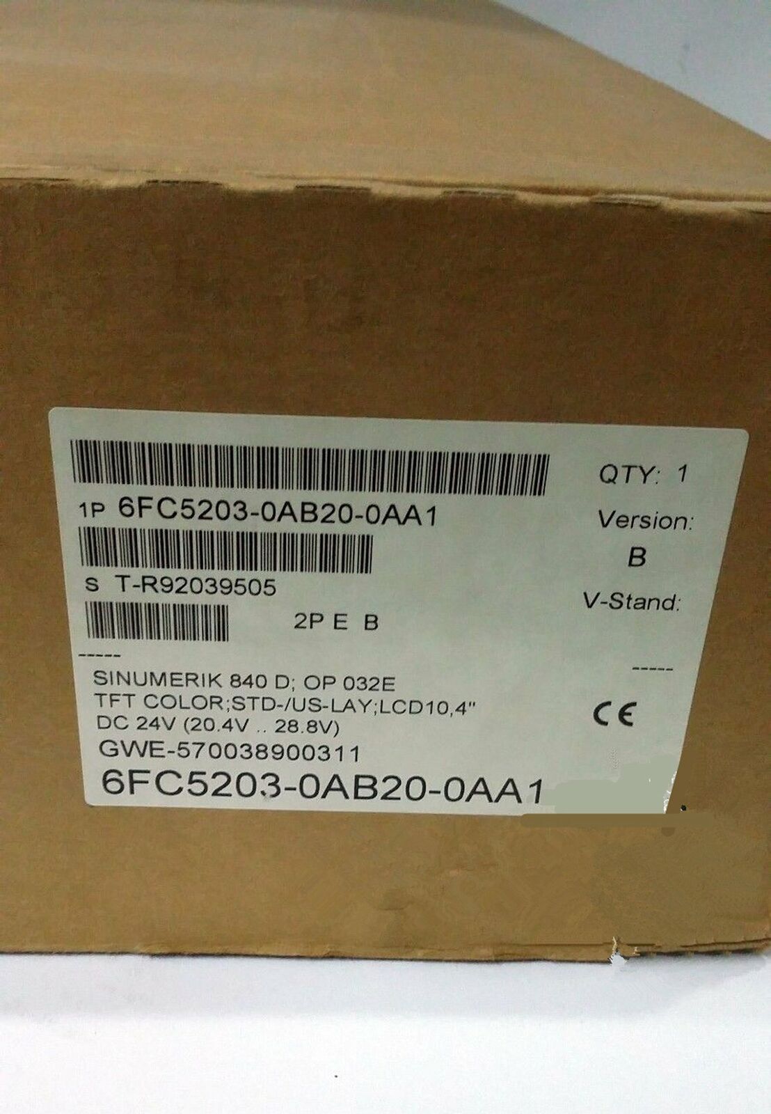 ONE New SIEMENS SINUMERIK OP 032 6FC5203-0AB20-0AA1 1 year warranty