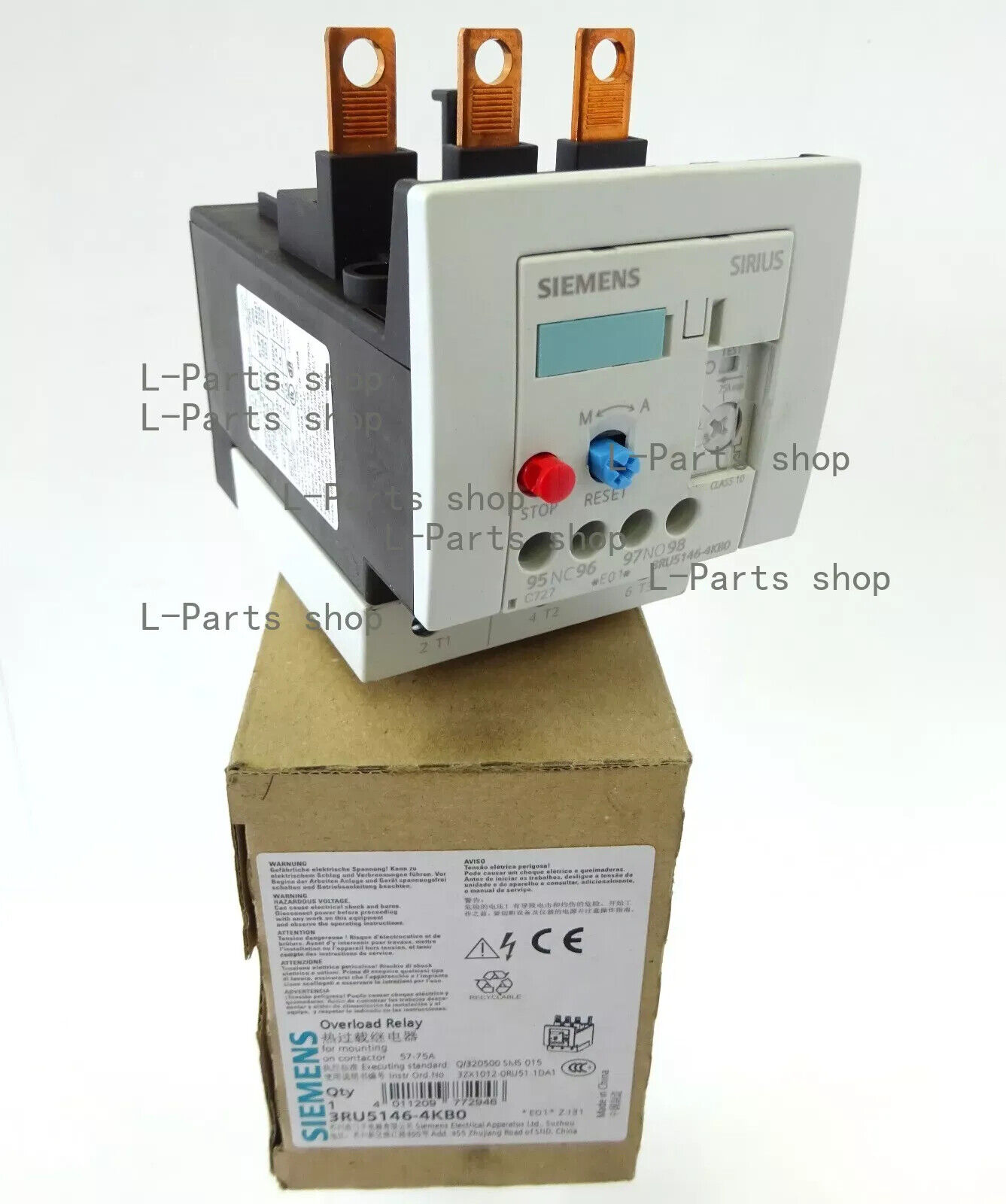 1PC FOR SIEMENS Heat overload relay 3RU5146-4KB0 57-75A NEW IN BOX