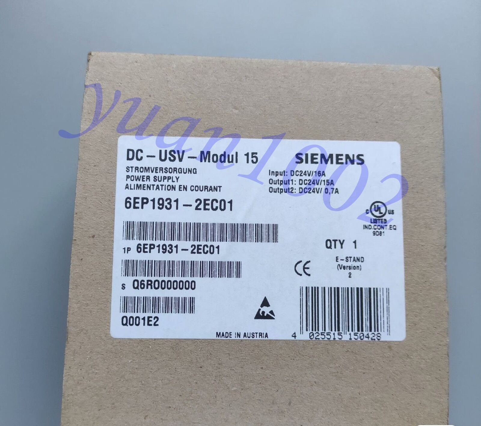 New Siemens 6EP1931-2EC01 Power source Fast delivery Free shipping