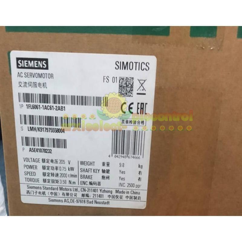 NEW 1PCS Siemens 1FL6061-1AC61-2AB1 servo motor
