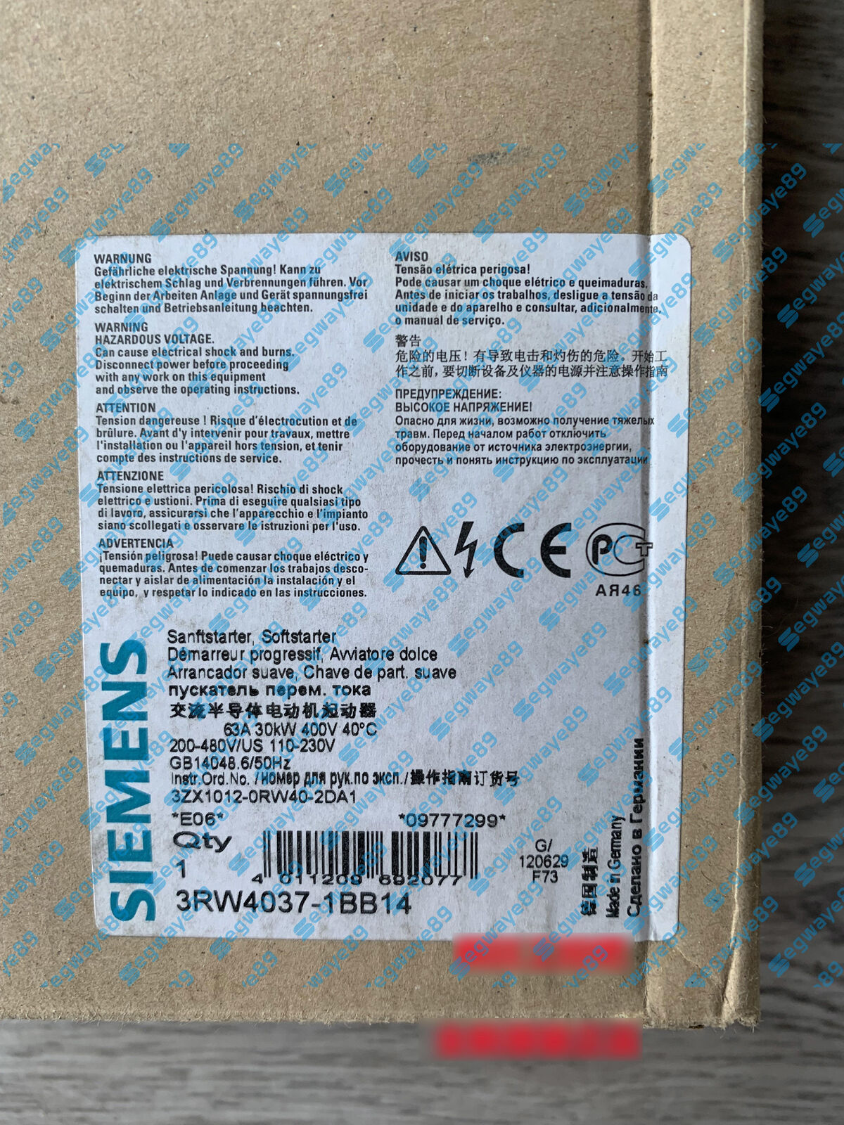 1PC NEW Siemens 3RW4037-1BB14 3RW40371BB14 3RW4 037-1BB14 Module