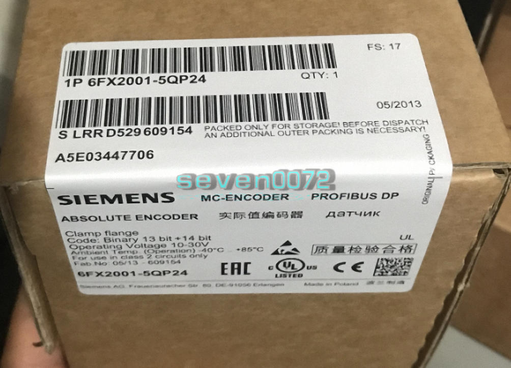 1PCS NEW SIEMENS Absolute Encoder 6FX2001-5QP24