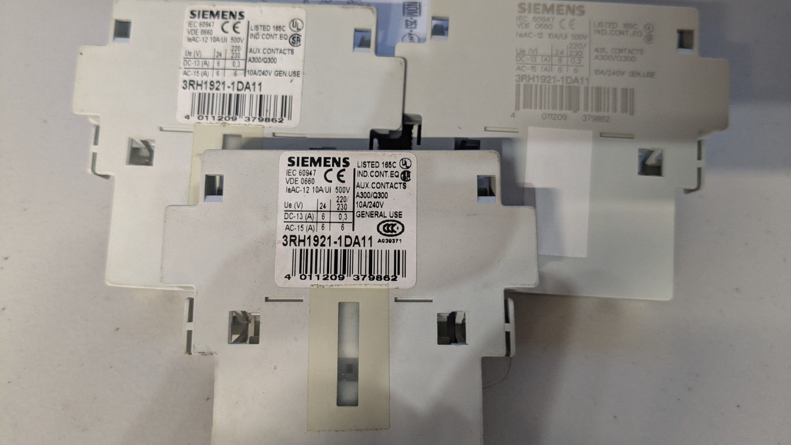 SIEMENS 3RH1921-1DA11 Auxiliary Contact X3