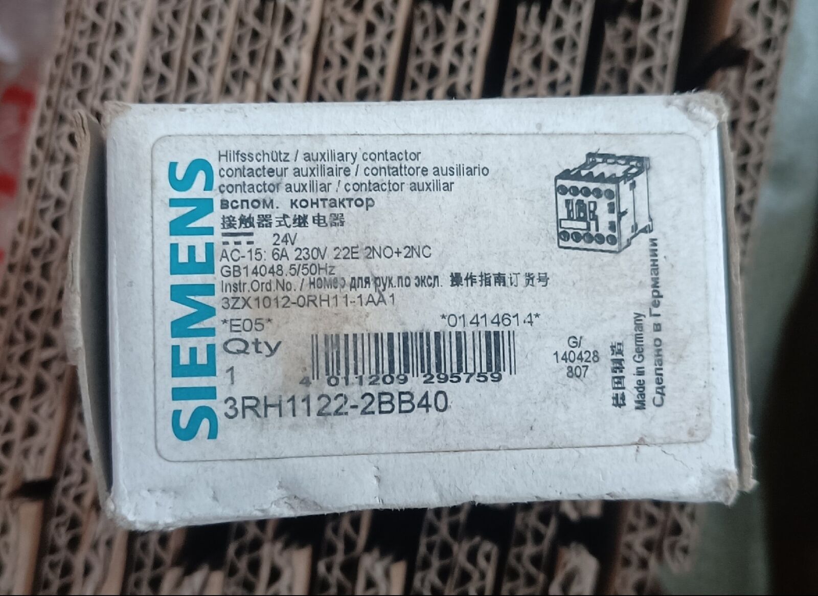 1pcs Siemens 3RH1140-2BB40