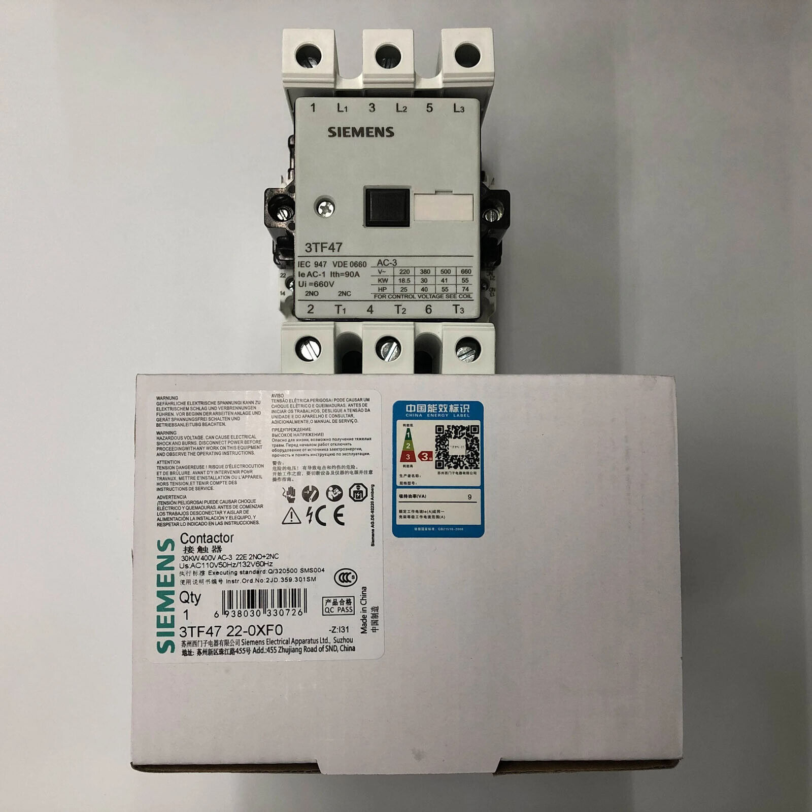 New In Box Siemens 3TF4722-0XF0 3TF4 722-0XF0 One year warranty#XR