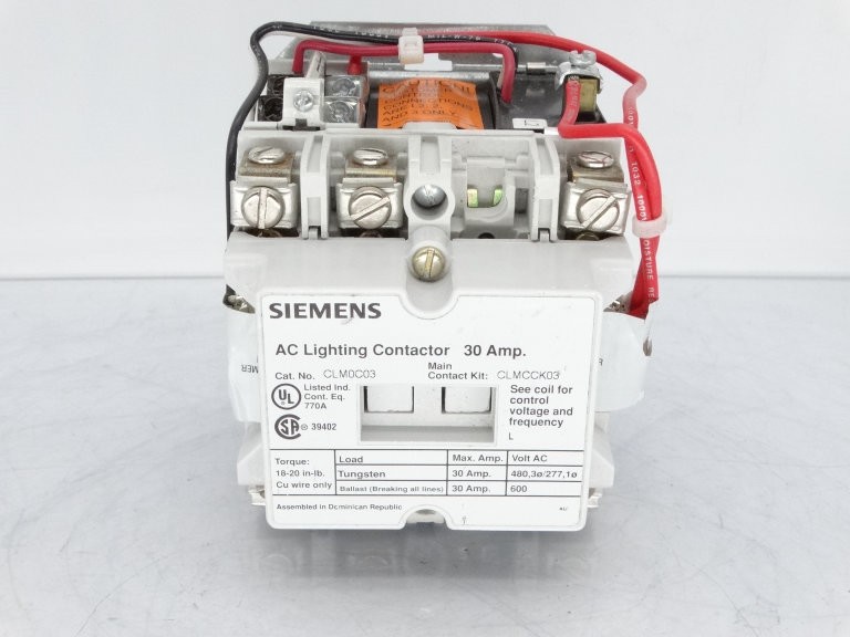 SIEMENS CLM0C03120 CONTACTOR