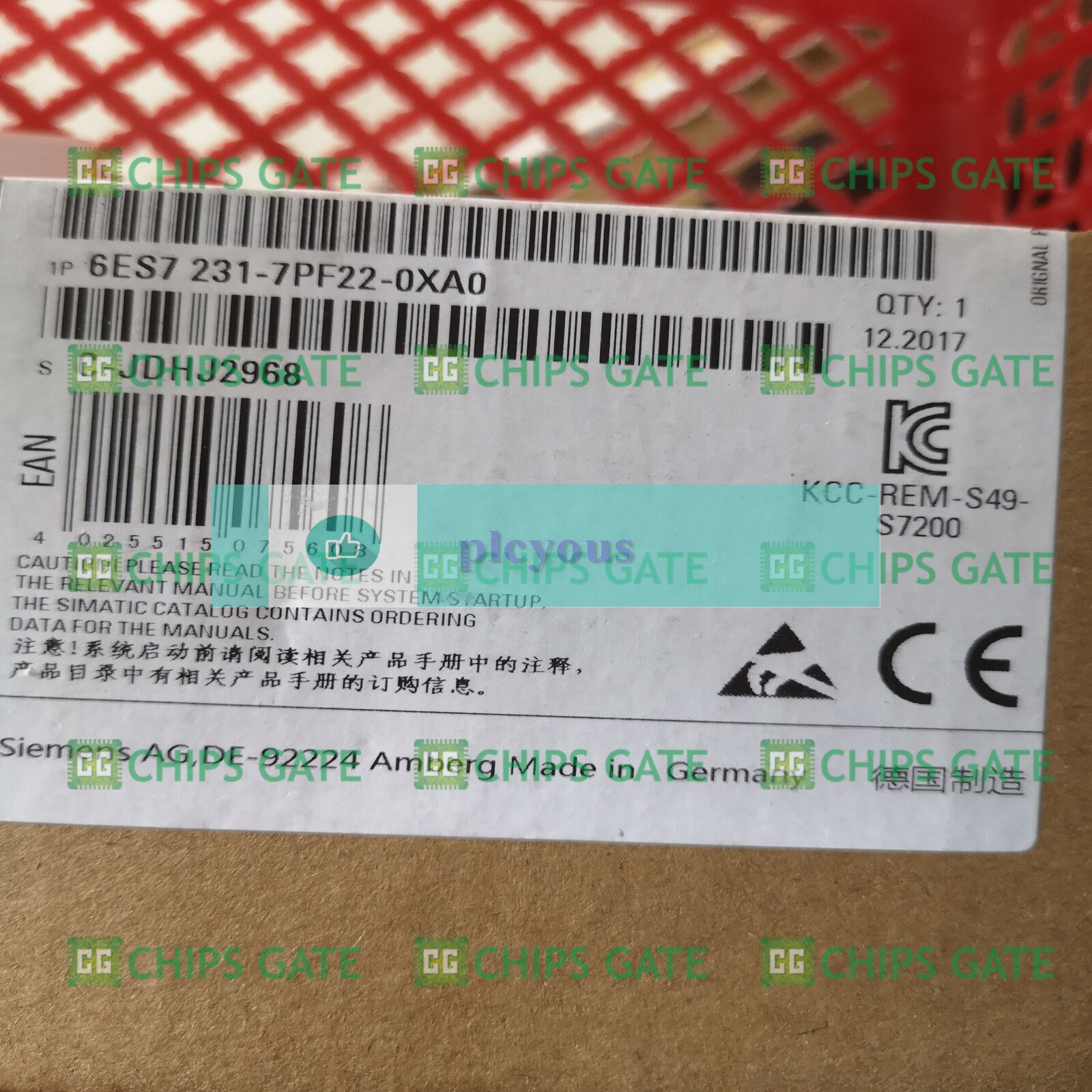 NEW IN BOX SIEMENS 6ES7231-7PF22-0XA0 6ES7 231-7PF22-0XA0 Analog Input Fast Ship