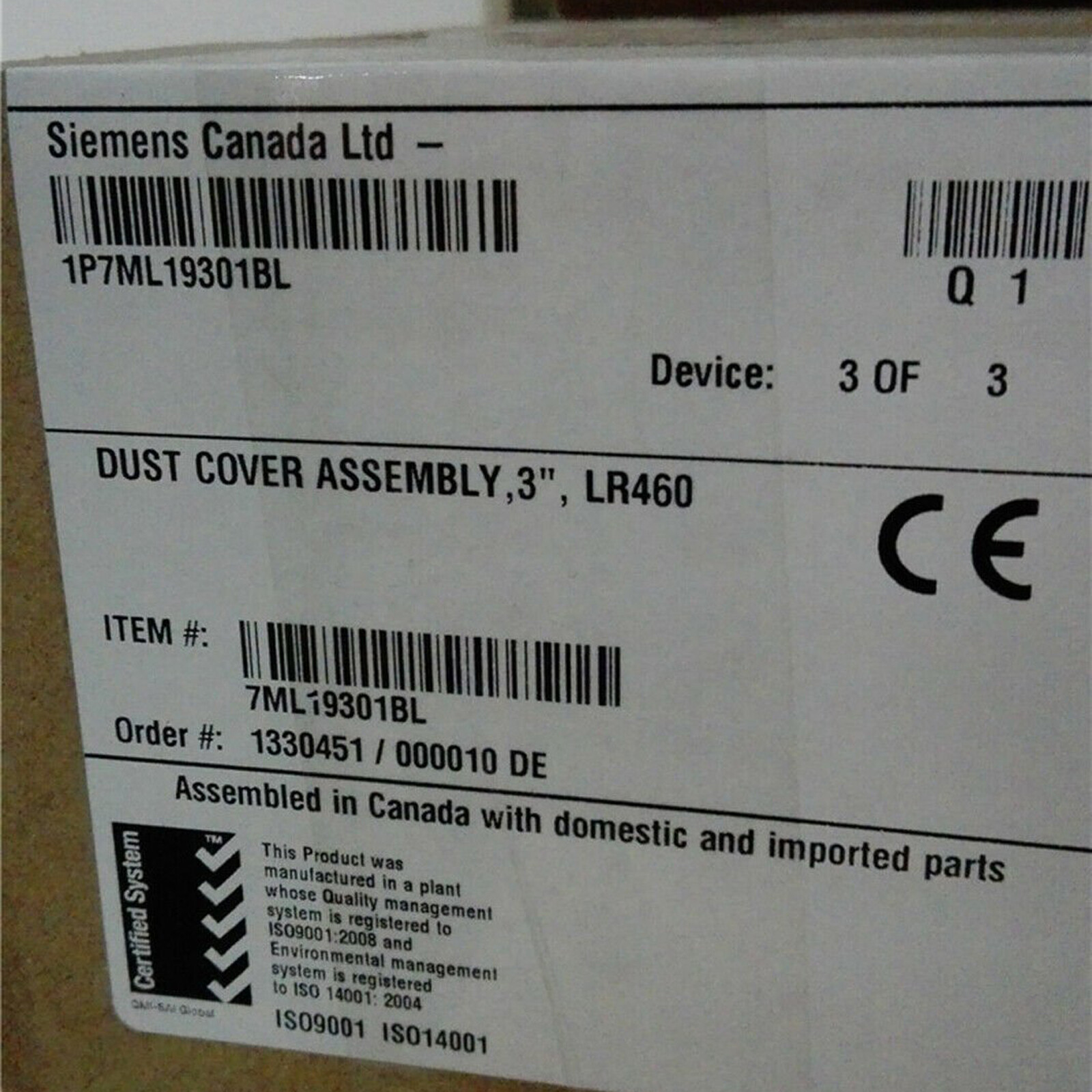 New SIEMENS 7ML1930-1BL Dust cover assembly 7ML1930-1BL one year warranty
