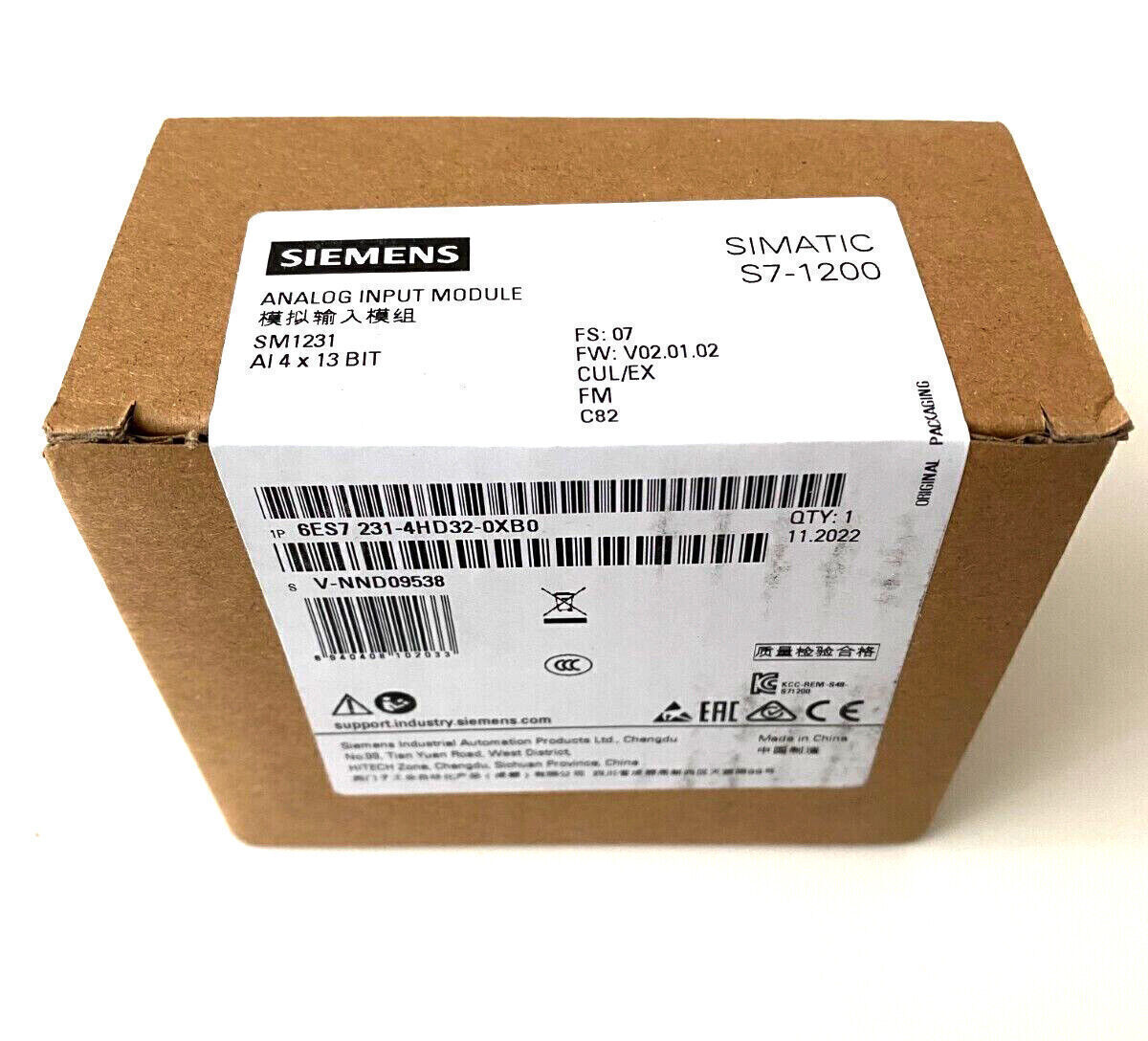 Factory Sealed New Original Siemens 6ES7 231-4HD32-0XB0 Free Shipping