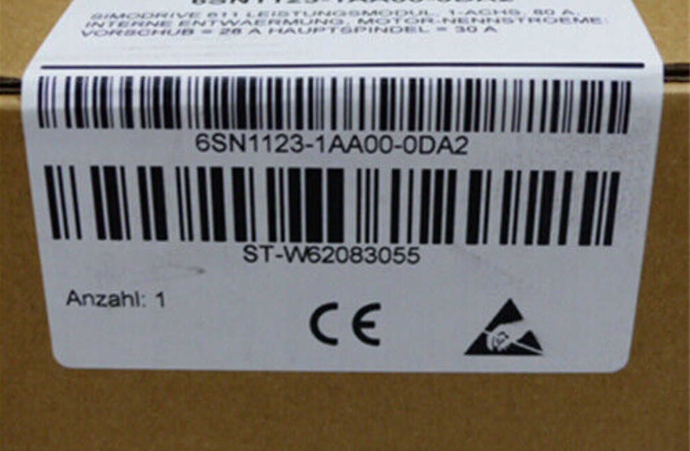 Siemens 6SN1123-1AA00-0DA2 PLC Module 6SN1 123-1AA00-0DA2 New Free Shipping