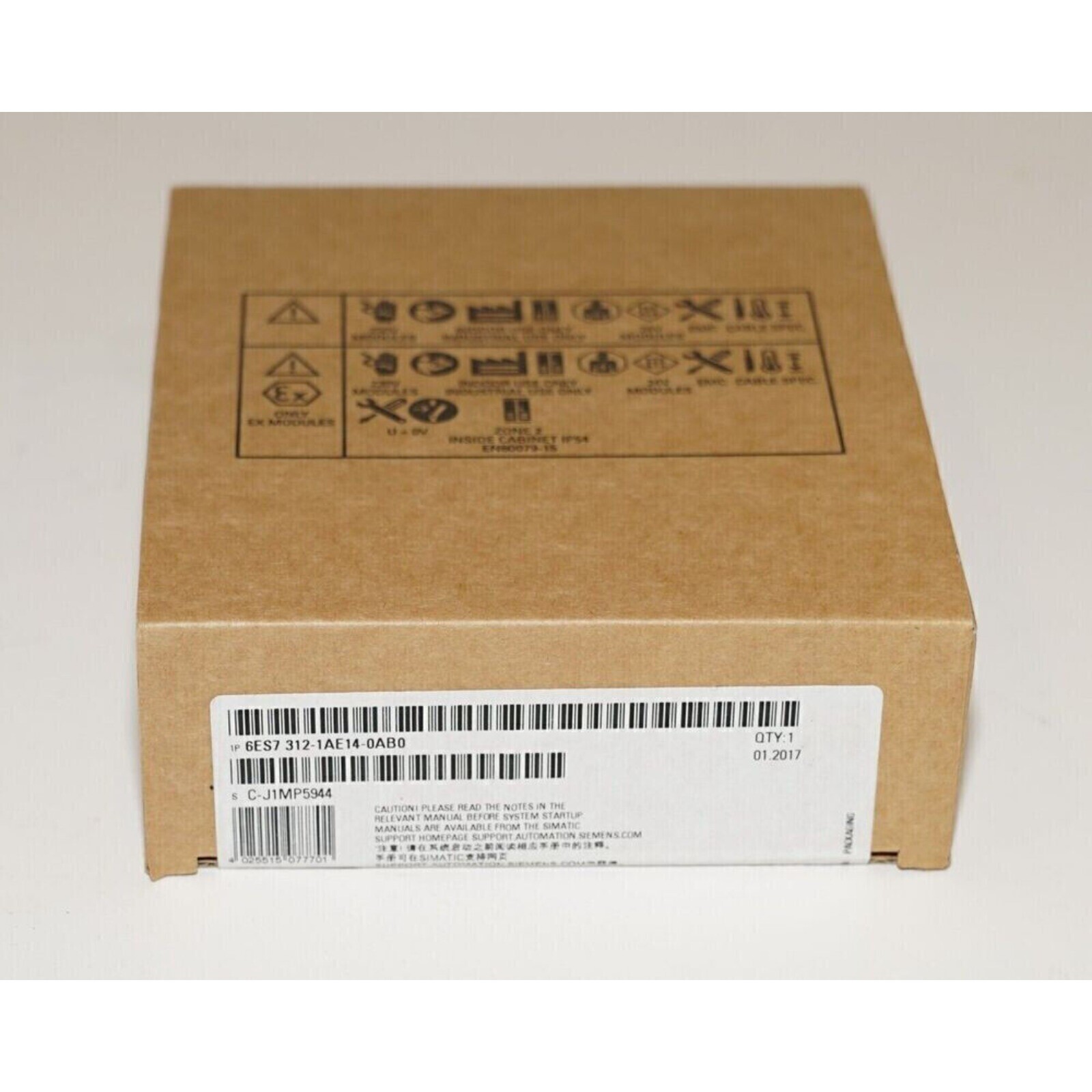 6ES7 312-1AE14-0AB0 NEW SIEMENS SIMATIC S7-300 CPU 312 6ES7312-1AE14-0AB0-