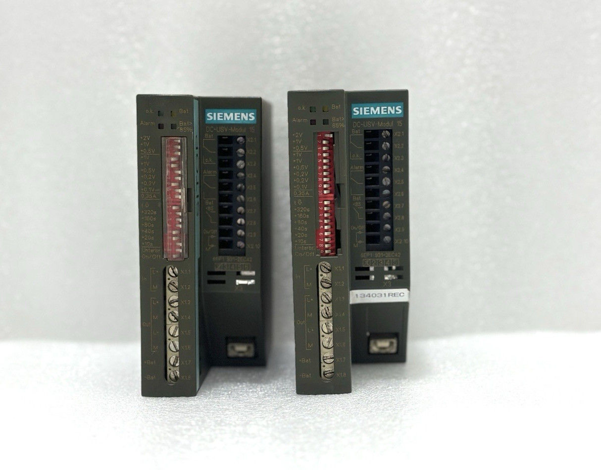 (SET OF 2) SIEMENS 6EP1 931-2EC42 DC-USV-MODUL 15 POWER SUPPLY