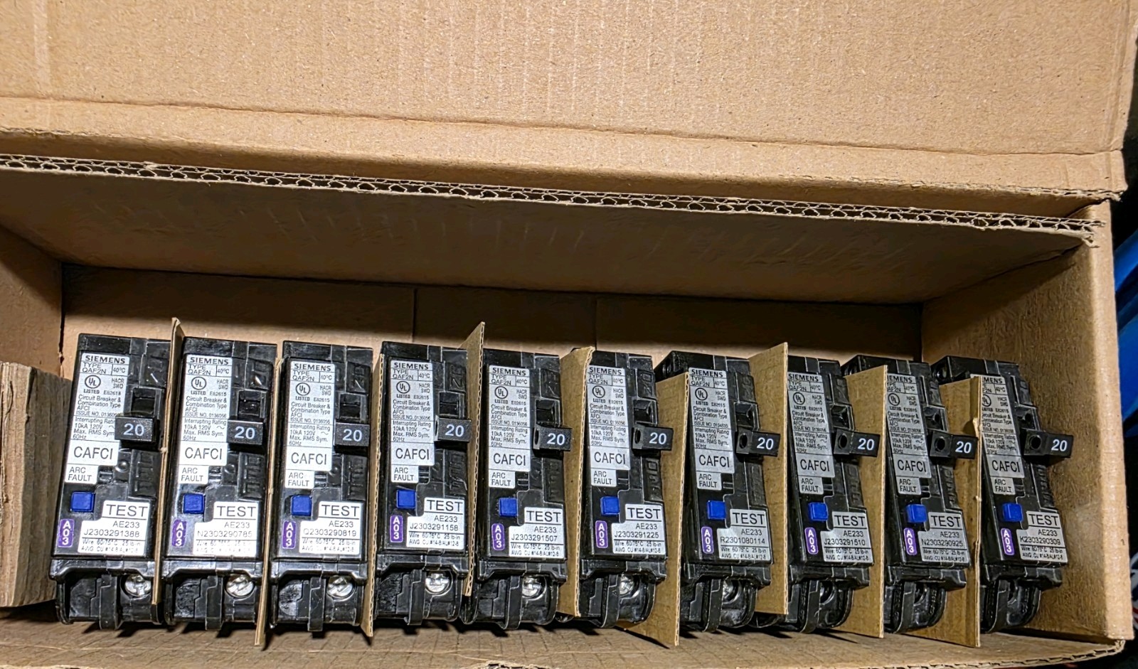 Siemens 20amp Breaker (QA120AFCN)