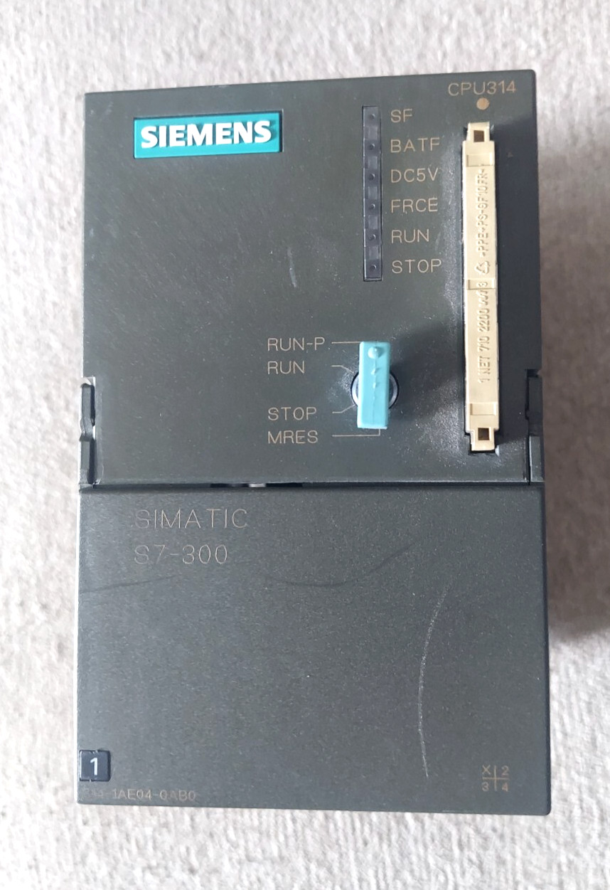 Siemens 6ES7 314-1AE04-0AB0 SIMATIC S7 CPU314 Processor Module DC 24V 0.7A