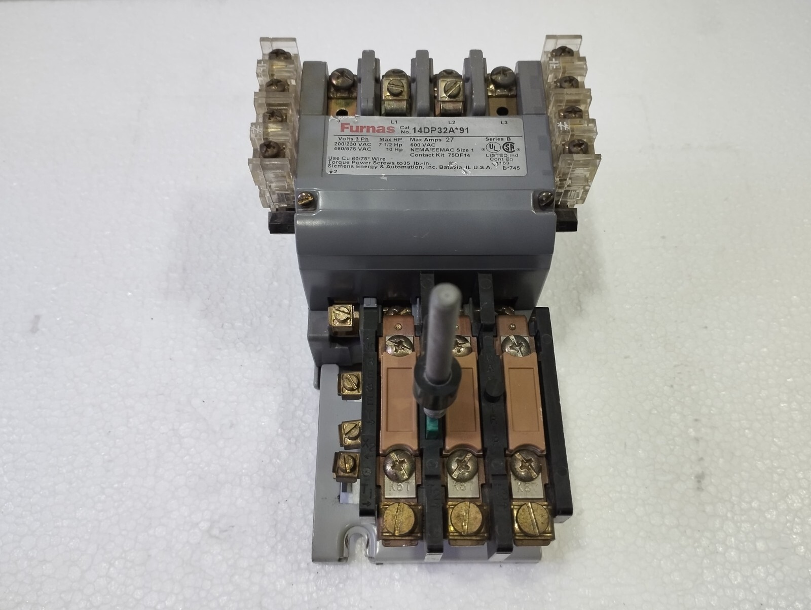 Siemens Furnas 14DP32A*91 Motor Starter 27A Size 48DC39AA3 FURNAS
