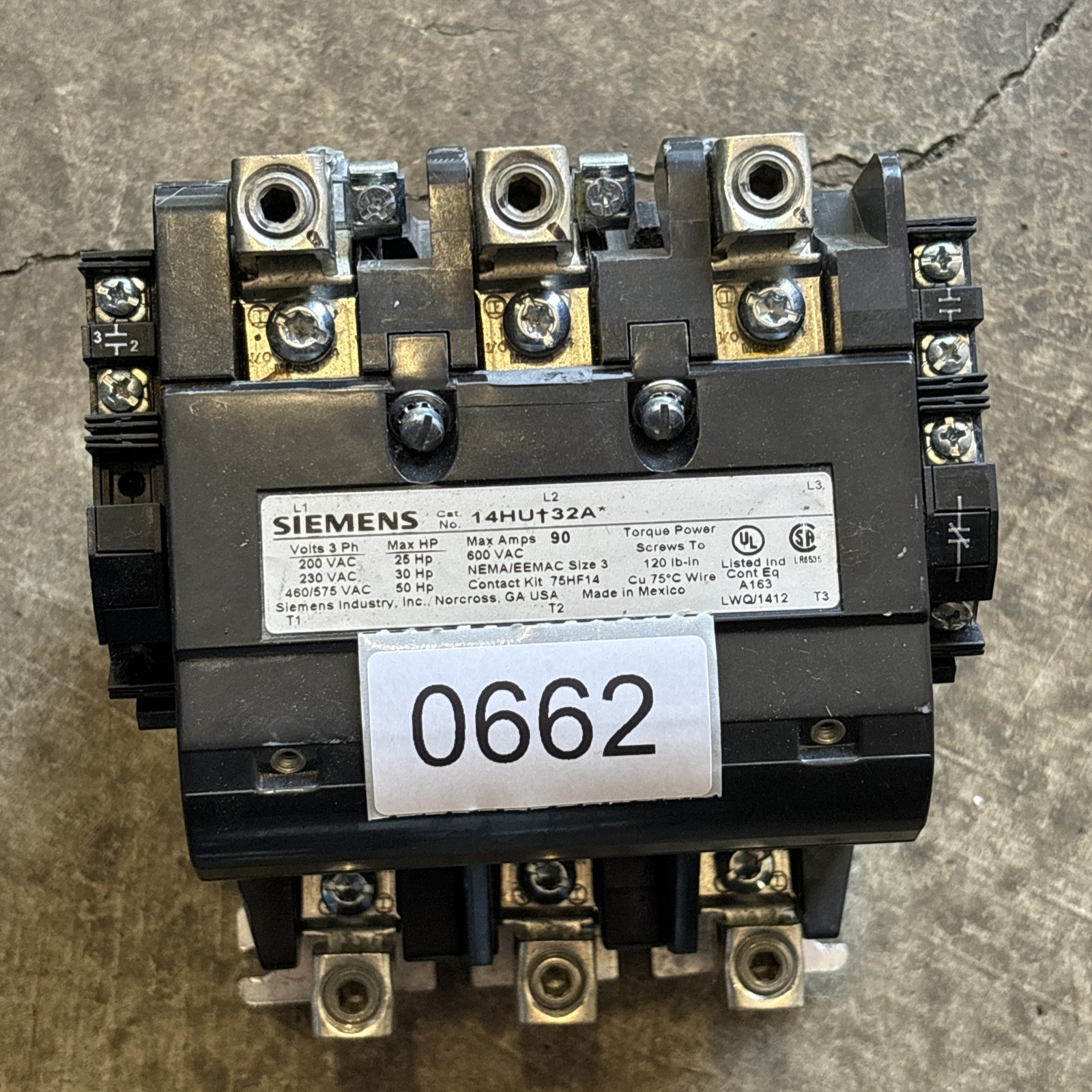 SIEMENS SIZE 3 STARTER 14HU†32A*