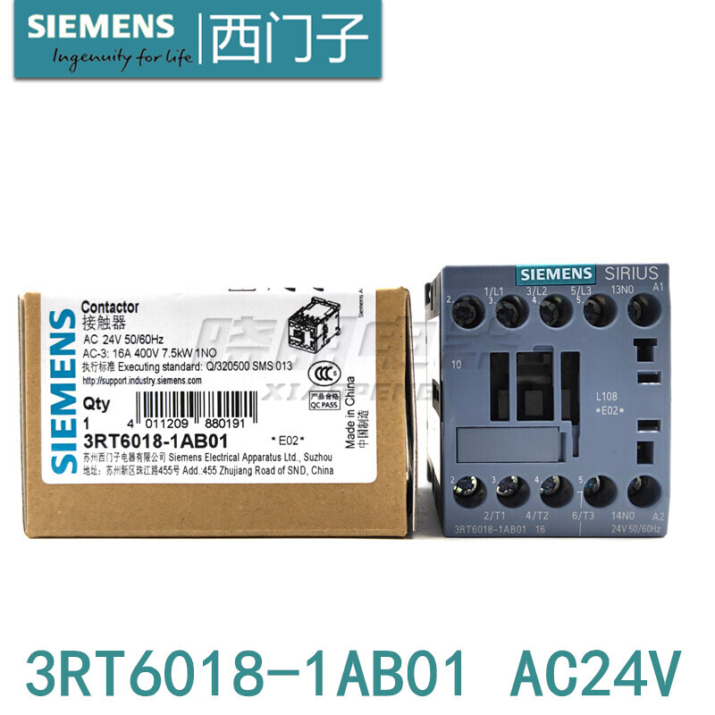 1PCS Siemens Contactor 3RT6018-1AB01 3RT6 018-1AB01 New