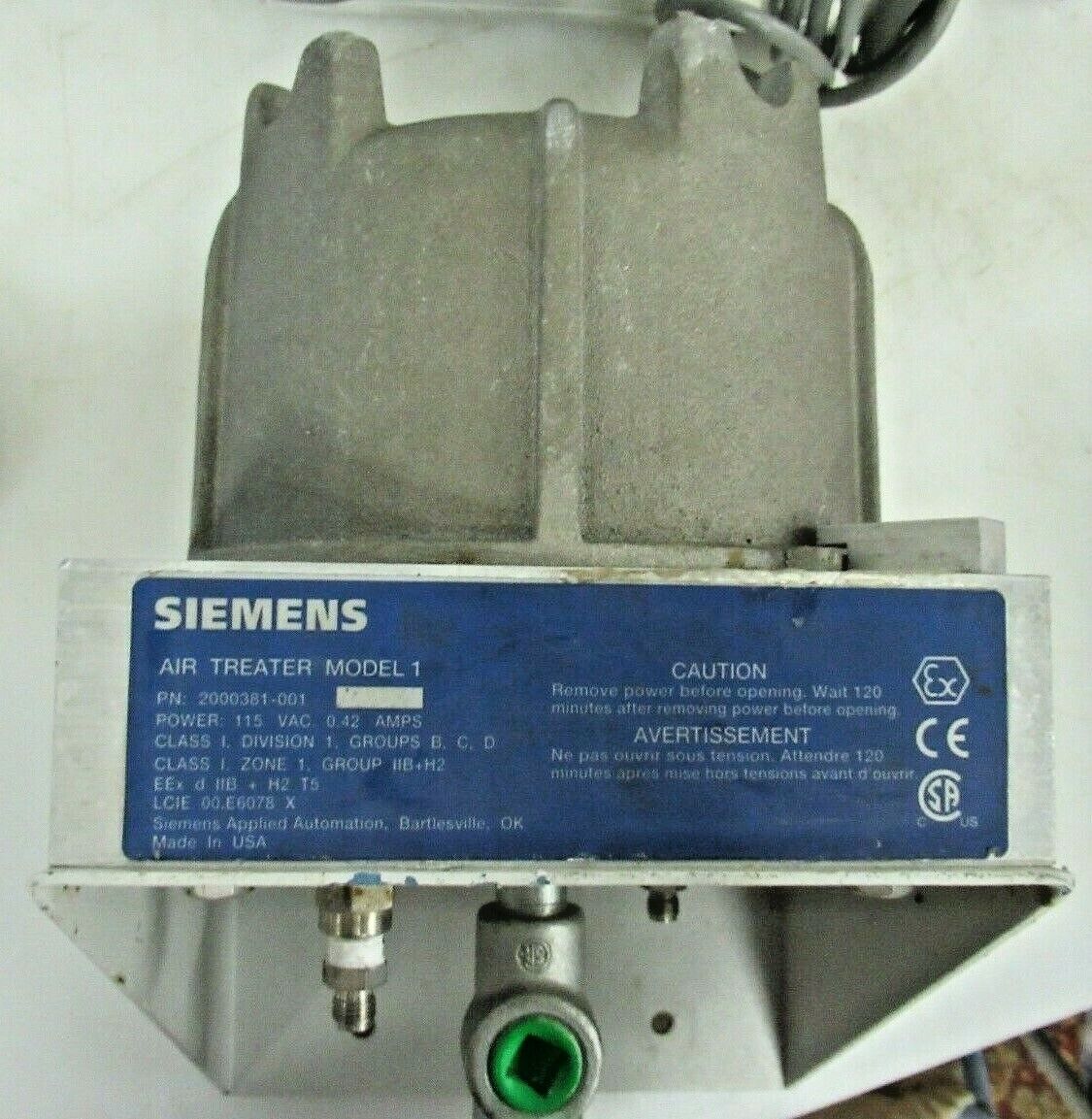 SIEMENS AIR TREATER MODEL 1 2000381-001