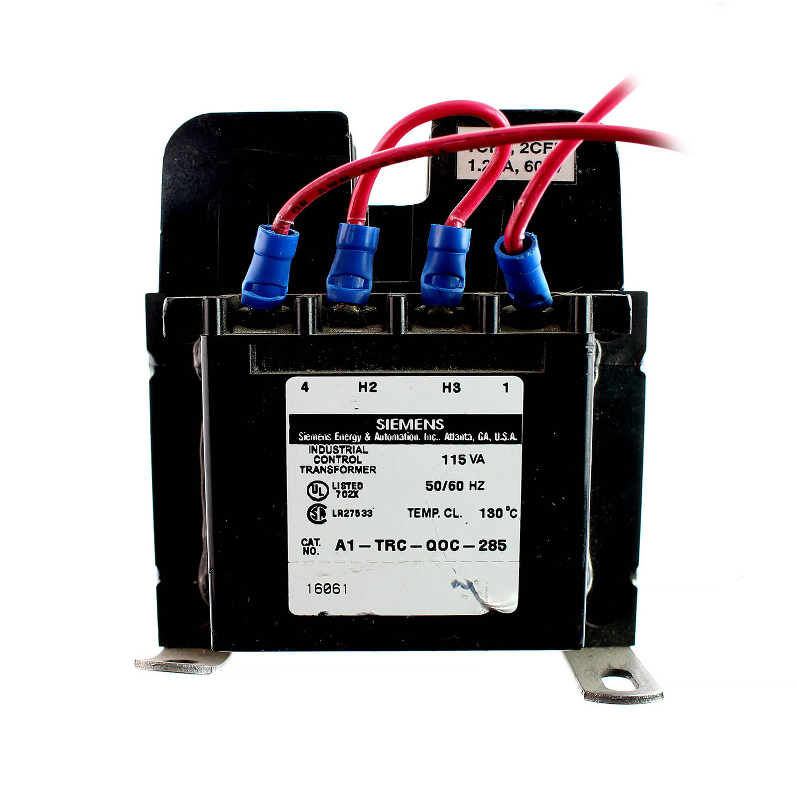 SIEMENS GROUP A1-TRC-QOC-285 INDUSTRIAL CONTROL TRANSFORMER 115VA 50/60 HZ