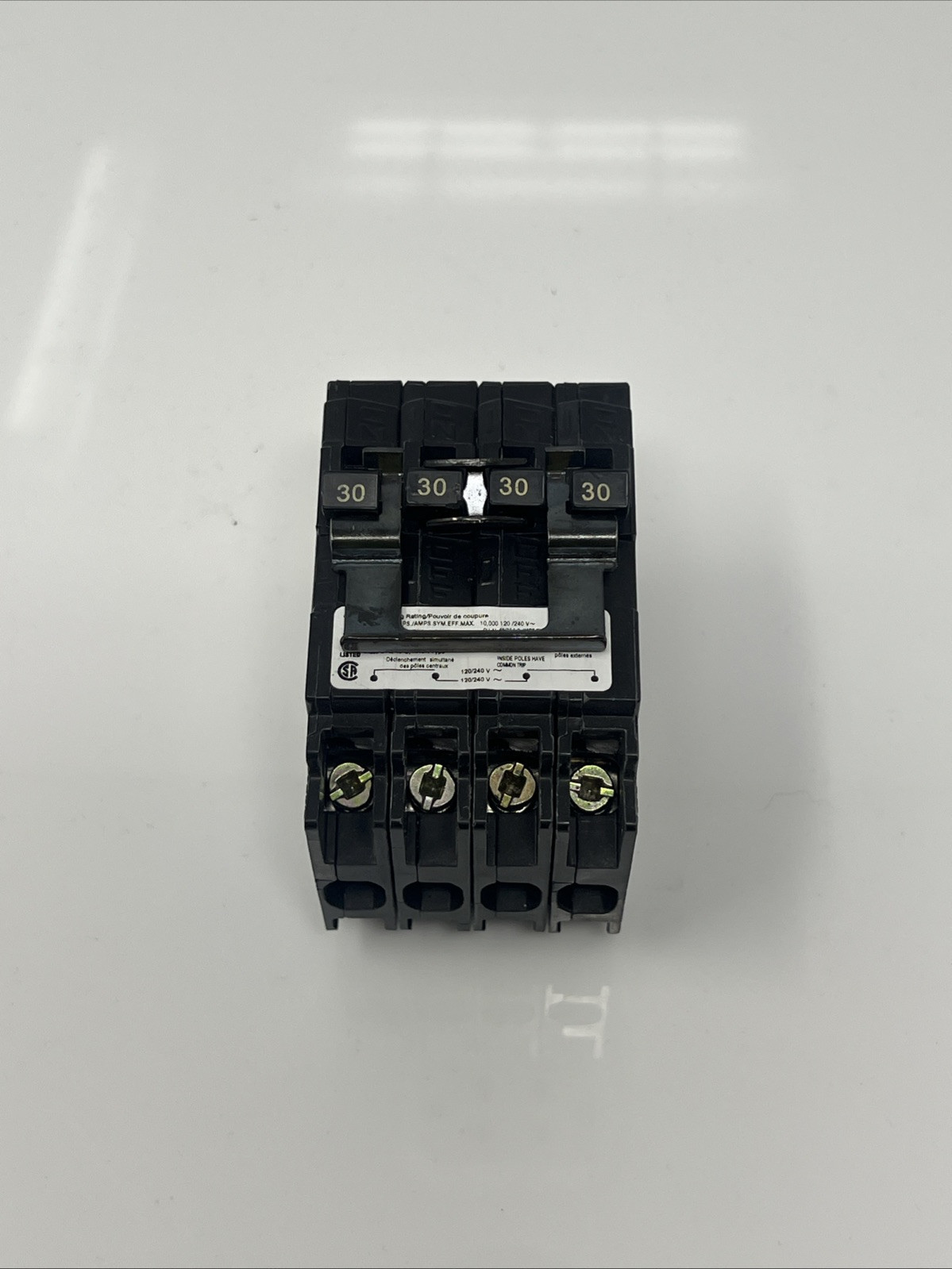 New Siemens Q23030CT2 30 Amp 2 Pole 30 Amp/ 2 Pole 30 Amp Quad Circuit Breaker