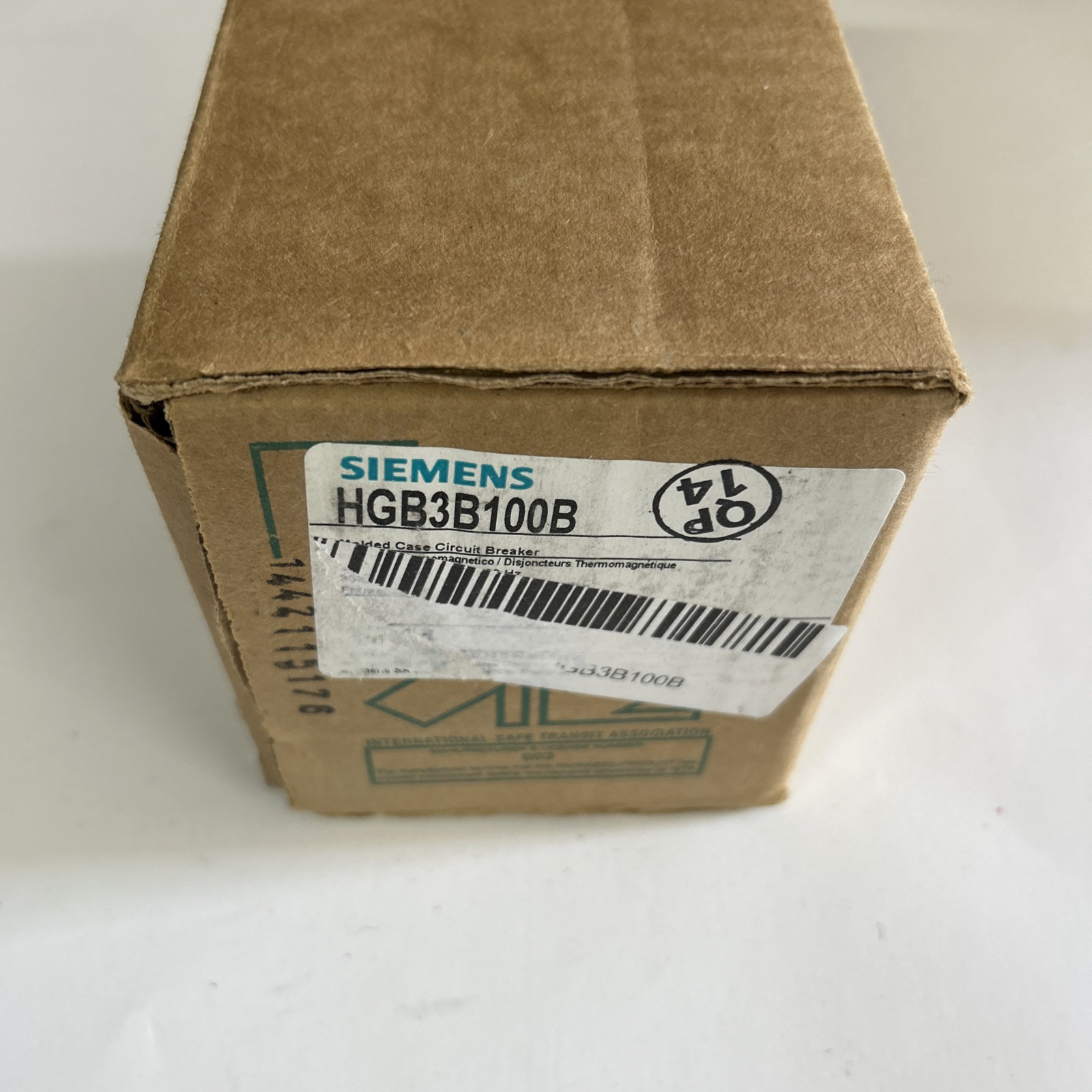 Siemens HGB3B100B 100 Amp 3 Pole 480 Volt Bolt-On Molded Case Circuit Breaker