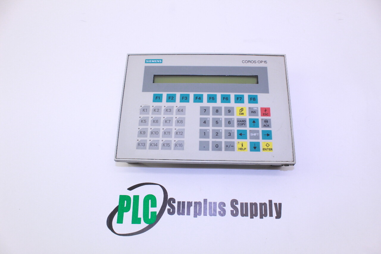 Siemens 6AV3515-1EB30 Operator Panel OP15-A1