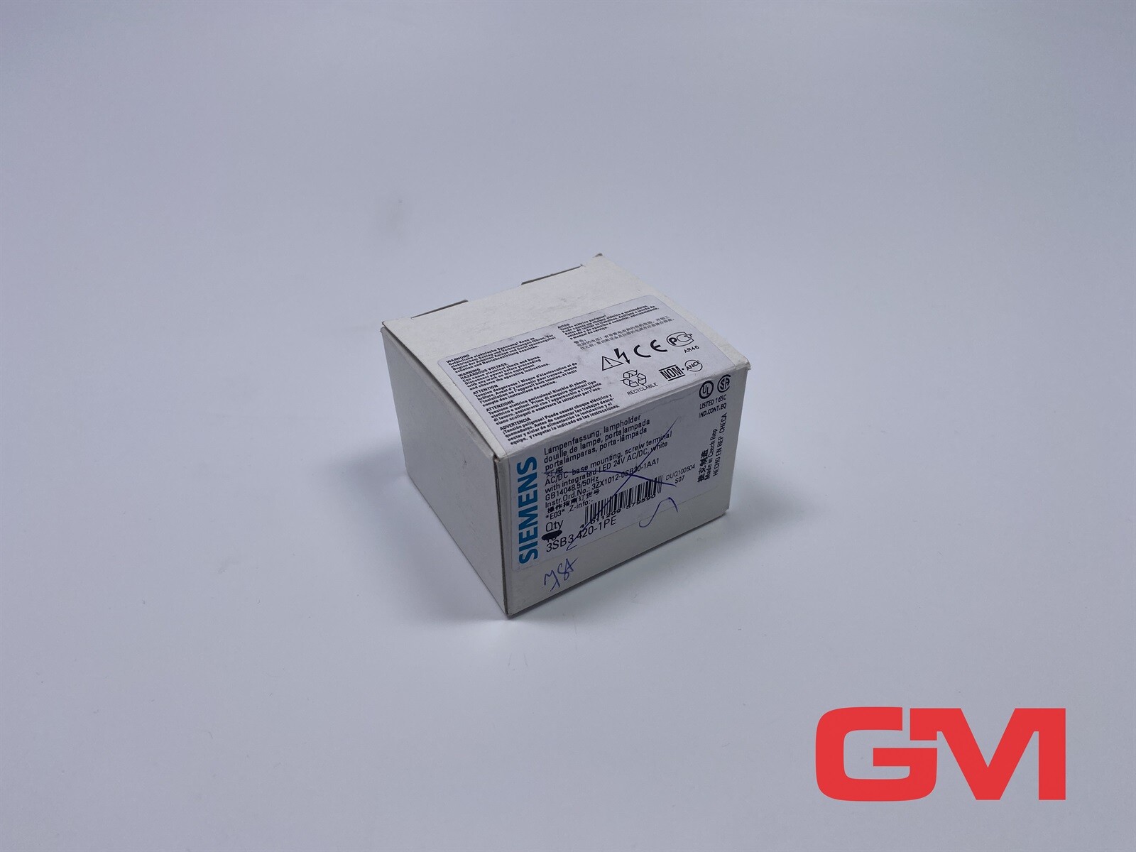 Vpe 7x Siemens Bulbholder 3SB3420-1PE Lamp Holder 0 7/8in 24 V AC/Dc LED White