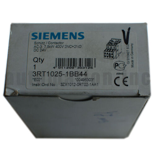 Brand New Siemens 3RT1025-1BB44 contactor DC24V Free Shipping #AC