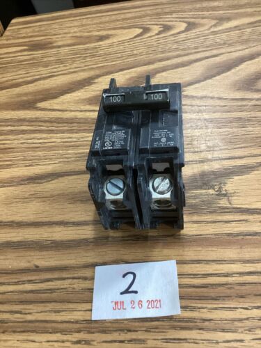 SIEMENS BQ2B100L BQ 100 AMP 240V 2 Pole Used