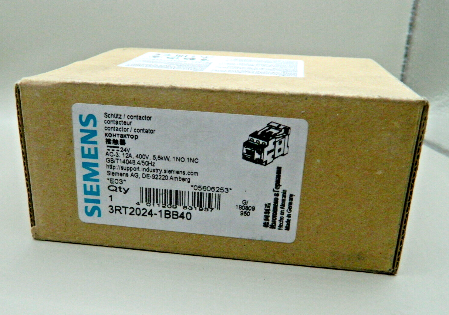 1x Siemens 3RT2 024-1BB40 Schütz | E:03 | 3RT2024-1BB40