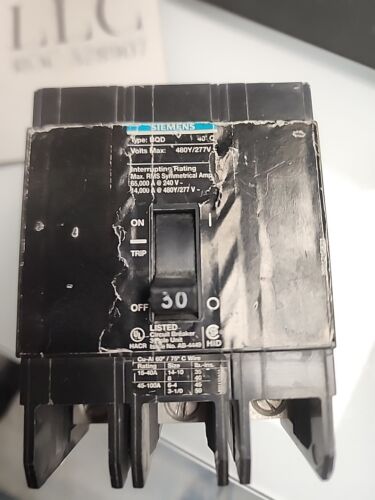 Siemens BQD330BP 30A 480V Circuit Breaker