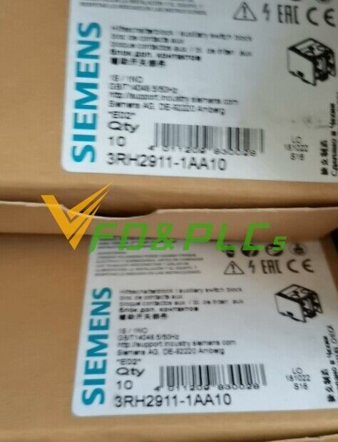 1PC NEW Siemens Contactor Auxiliary Contact  3RH2911-1AA10 3RH2911-1AA10