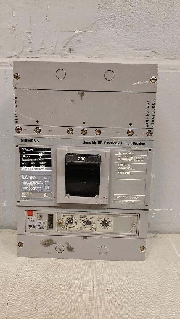 200A Siemens Circuit Breaker SHJD69200NT