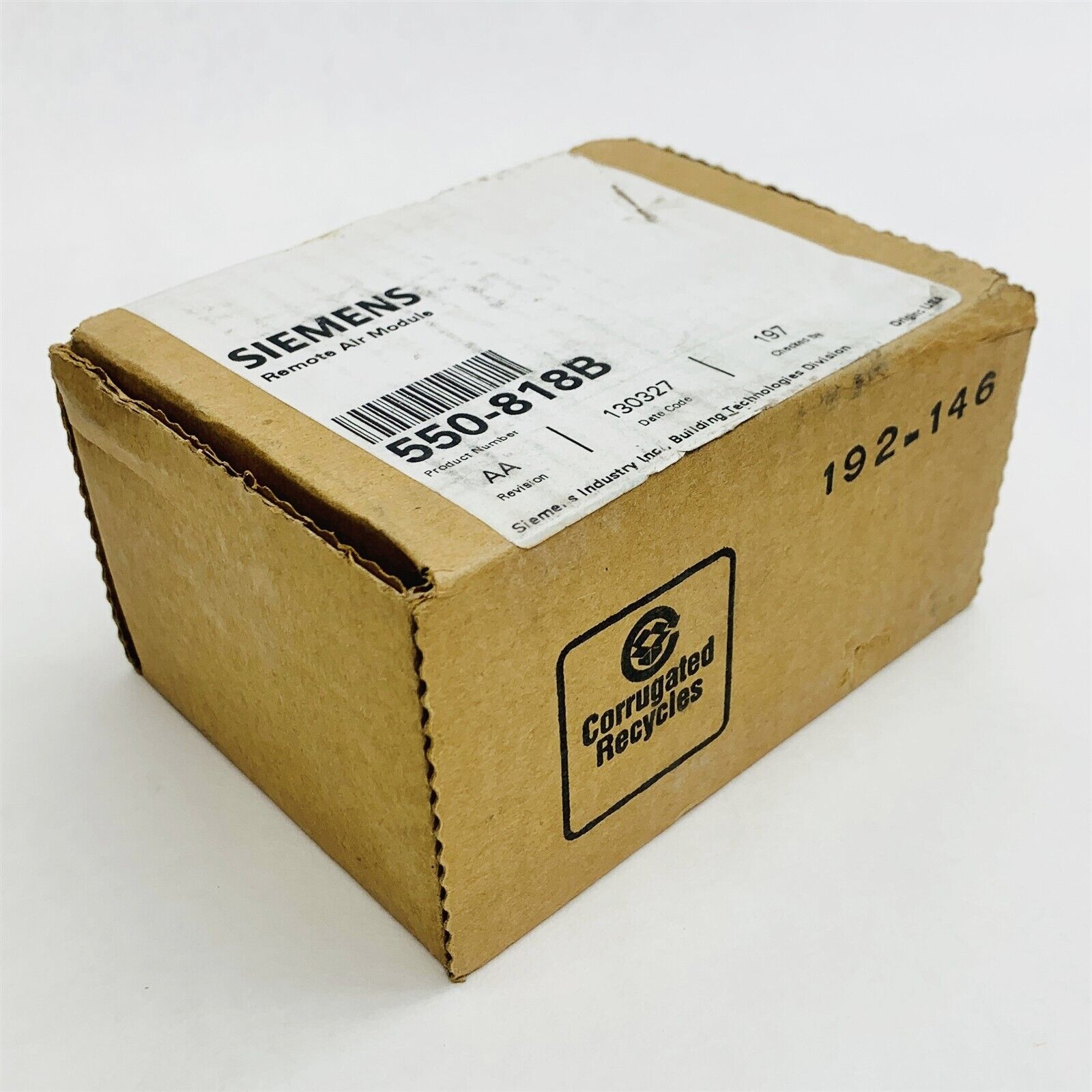 Siemens 550-818B Rev AA Offboard Pneumatic Remote Air Module OAM *Sealed New*