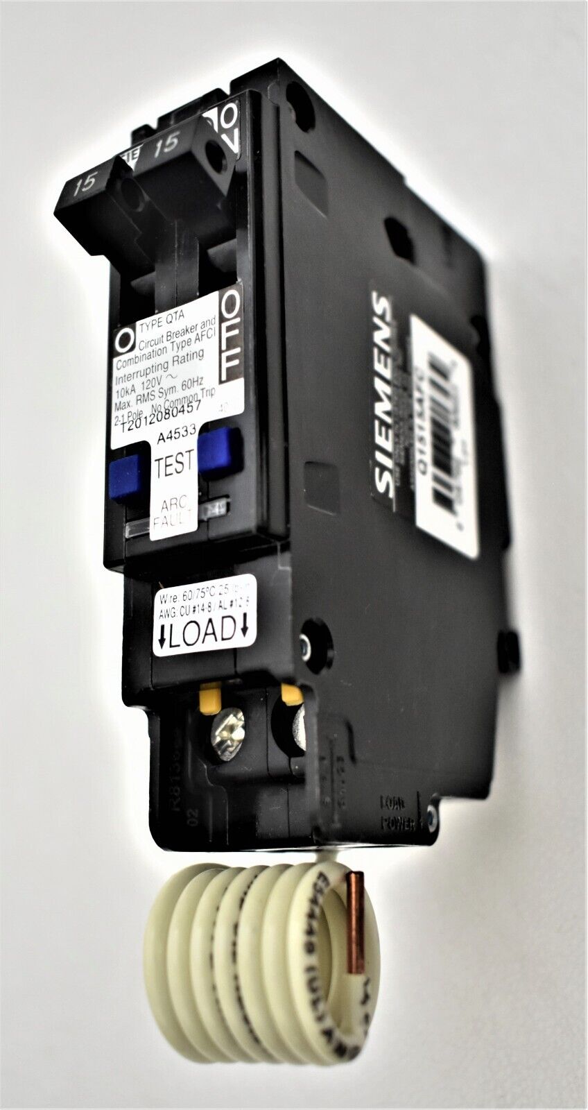 Circuit Breaker Siemens Q1515AFC 15/15 Amp Two 1 Pole AFCI - NEW
