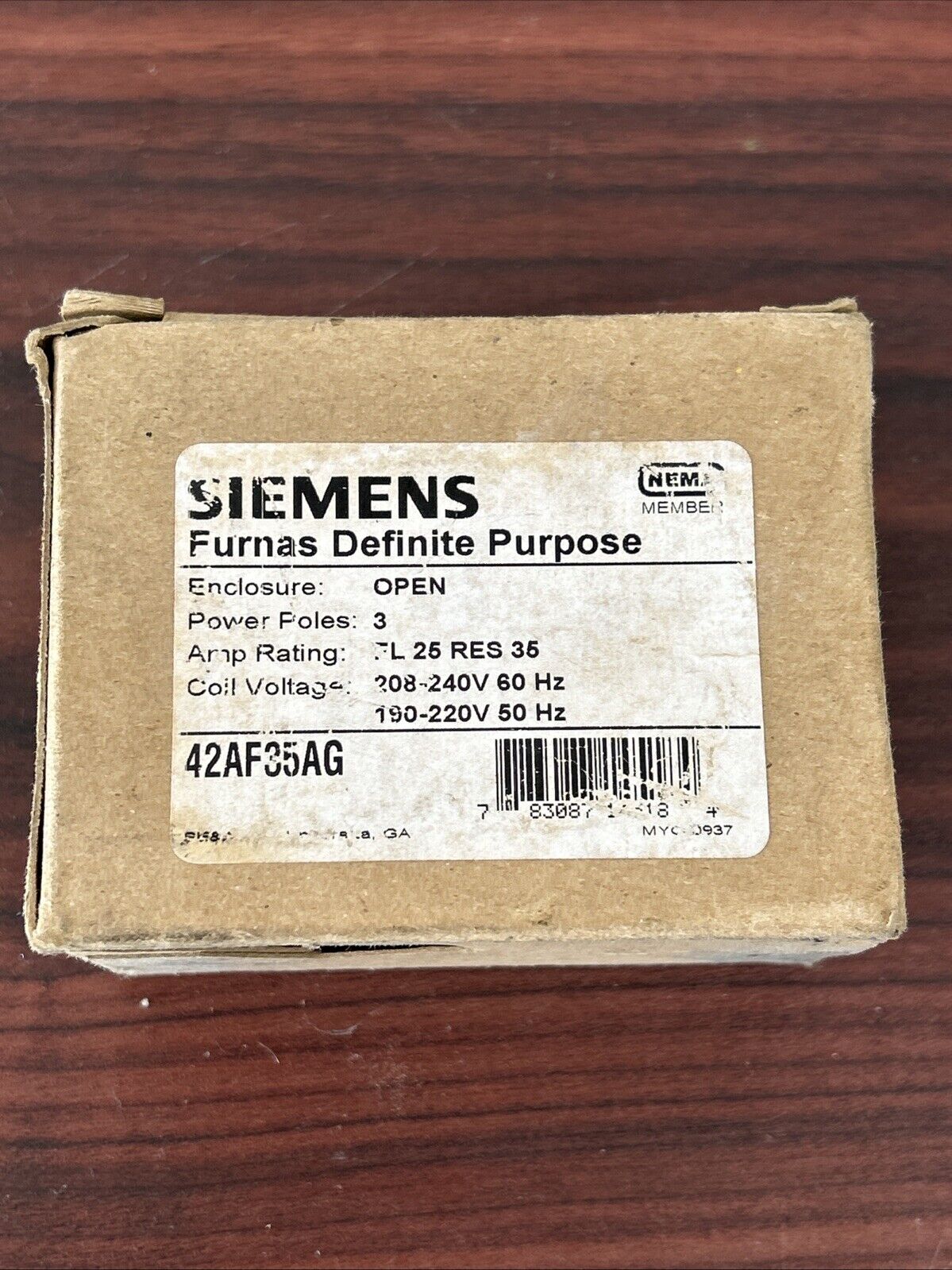 Siemens Furnas 42AF35AG Contactor Definite Purpose 3 Pole 240V Coil