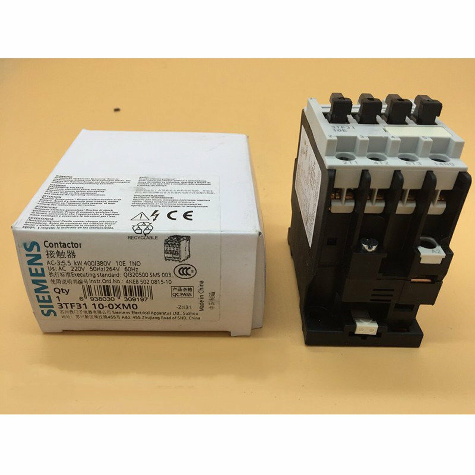 1PC NEW In Box Siemens Contactor 3TF3110-0XM0 3TF3 110-0XM0 1 year warranty