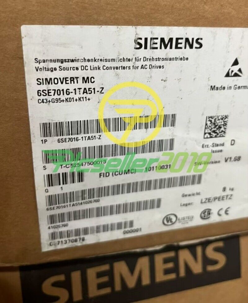 1 pc New Siemens INVERTER 6SE7016-1TA51-Z UPS or FedEx