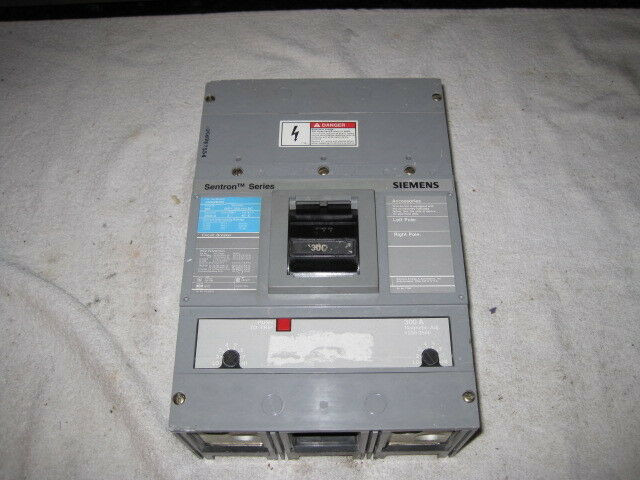 Siemens JXD62B300 Circuit Breaker 2 Pole 300 Amps 600v W/Trips