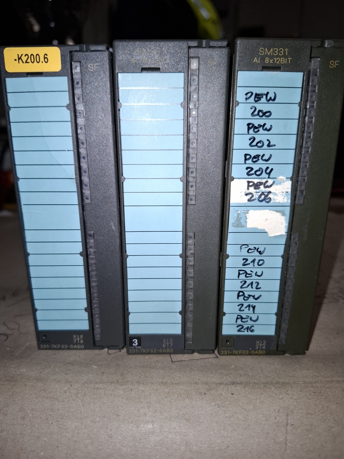 3× 1P 6ES7 331-7KF02-0AB0, SIEMENS bundle 3 pieces