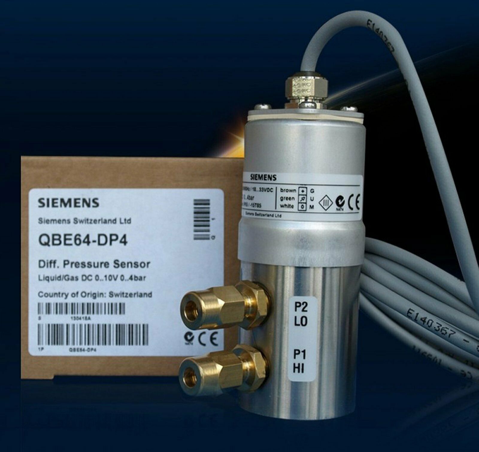 SIEMENS NEW 0-4Bar 24V QBE64-DP4 QBE64DP4 one year warranty