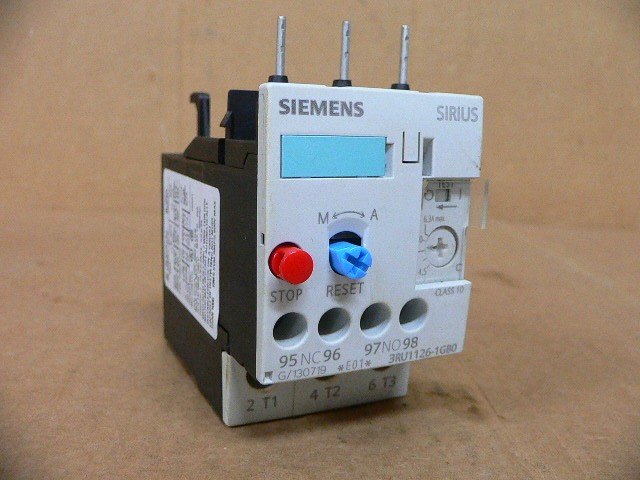 Siemens 3Ru1126-1Gb0 4.5-6.3A Overload Relay